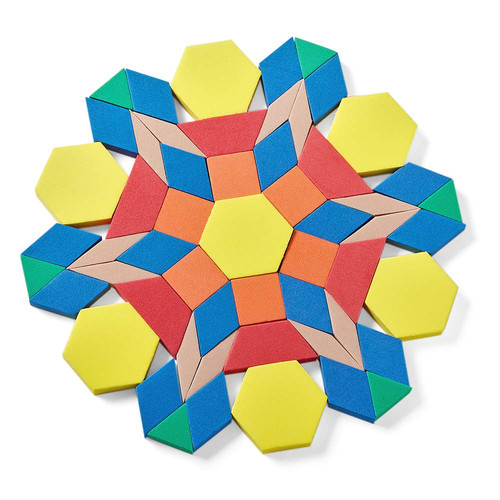 Hand2mind foam pattern blocks - foam,