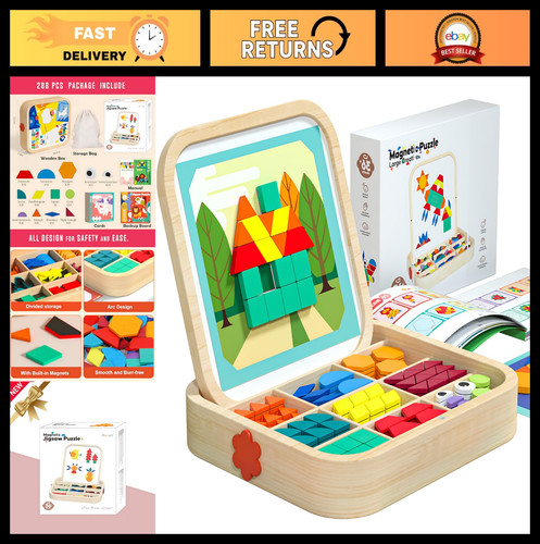 288 pcs wooden magnetic - 288,